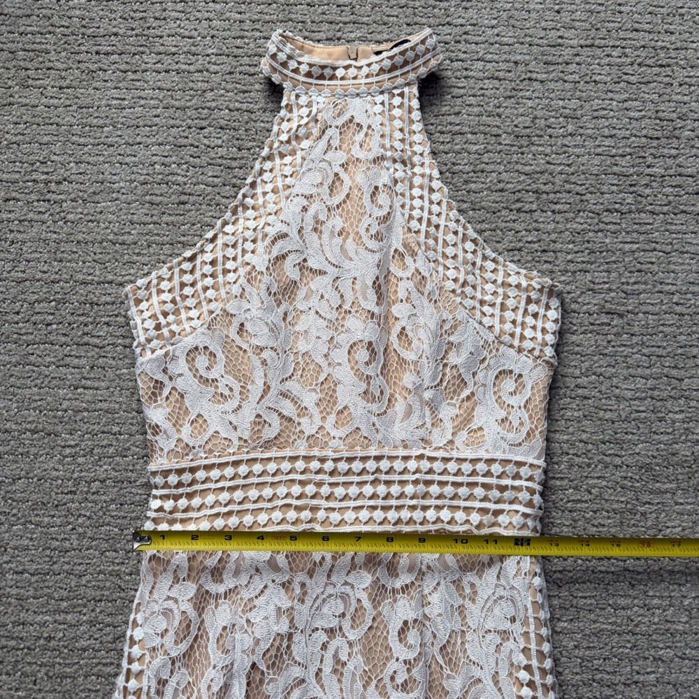 PrettyLittleThing White Crochet Lace Midi Dress - Picture 8 of 13